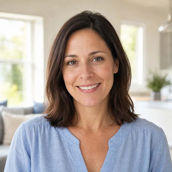 AI-generated testimonial customer portrait