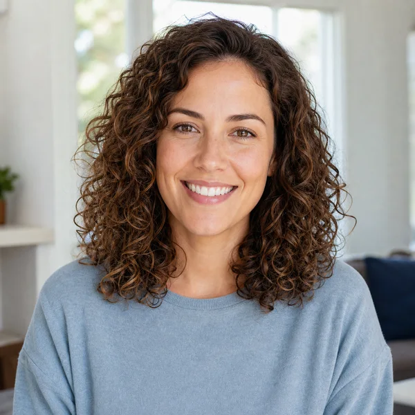 AI-generated testimonial customer portrait